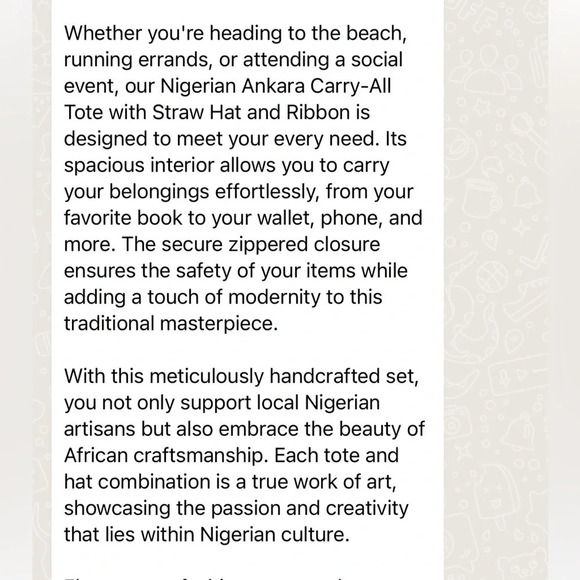 Vintage 💕Kweenzyafrik Ankara printed handmade Keimie Carry all Tote hat … - Picture 11 of 16